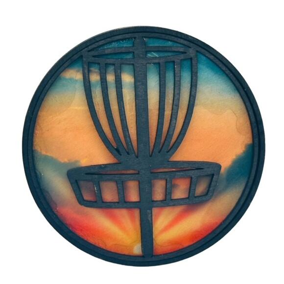 Disc Golf Car Air Freshener Laser Engraved Wood Vent Clip On CHOOSE COLOR - Picture 1 of 8